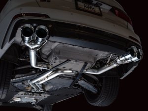 Audi S6 Performance Exhaust - AWE Tuning - Cat-Back, Track Edition - Chrome Silver - `19-`23